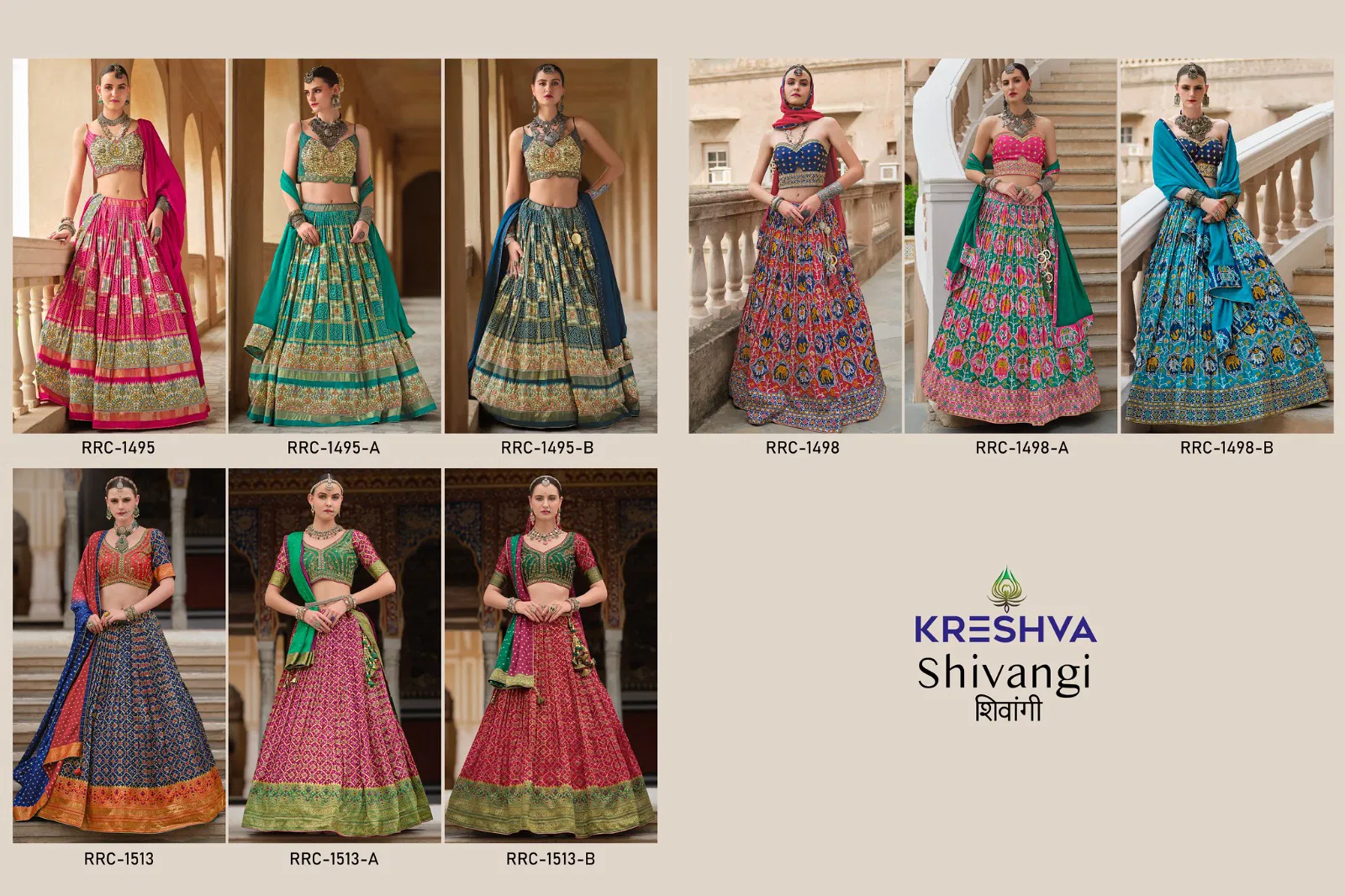 Shivangi By Kreshva Silk Wedding Wear Lehenga Choli Wholesale In India